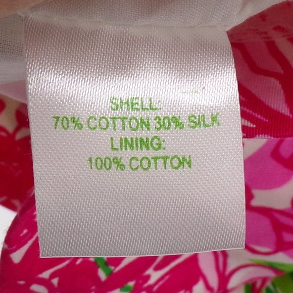 Lilly Pulitzer Silk Blend Livie Color By Numbers Rose Print Dress, Sz 4 - Picture 9 of 9